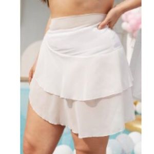 Knot waist cover up skirt